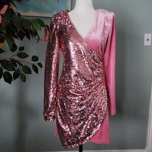 Pink Roxy Sequin Dress